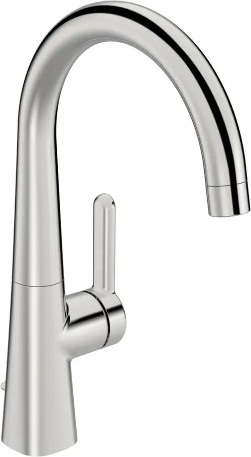 Einhebelmischer für Waschtische in Chrom mit seitlichem Hebel. Hersteller Hansa, geeignet für Standardinstallationen.